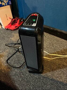 Lasko Black Ceramic Tower Space Heater – Portable Home Comfort